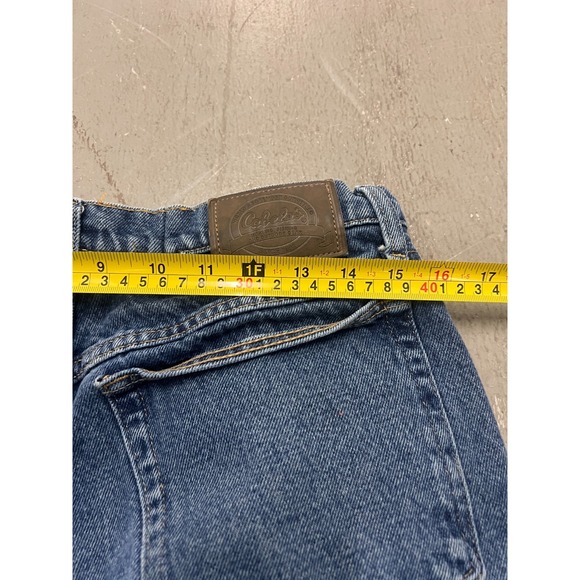 Cabela's Flannel-Lined Jeans Blue Denim Straight Cold-Weather Outdoor - 32x30 - Picture 12 of 13